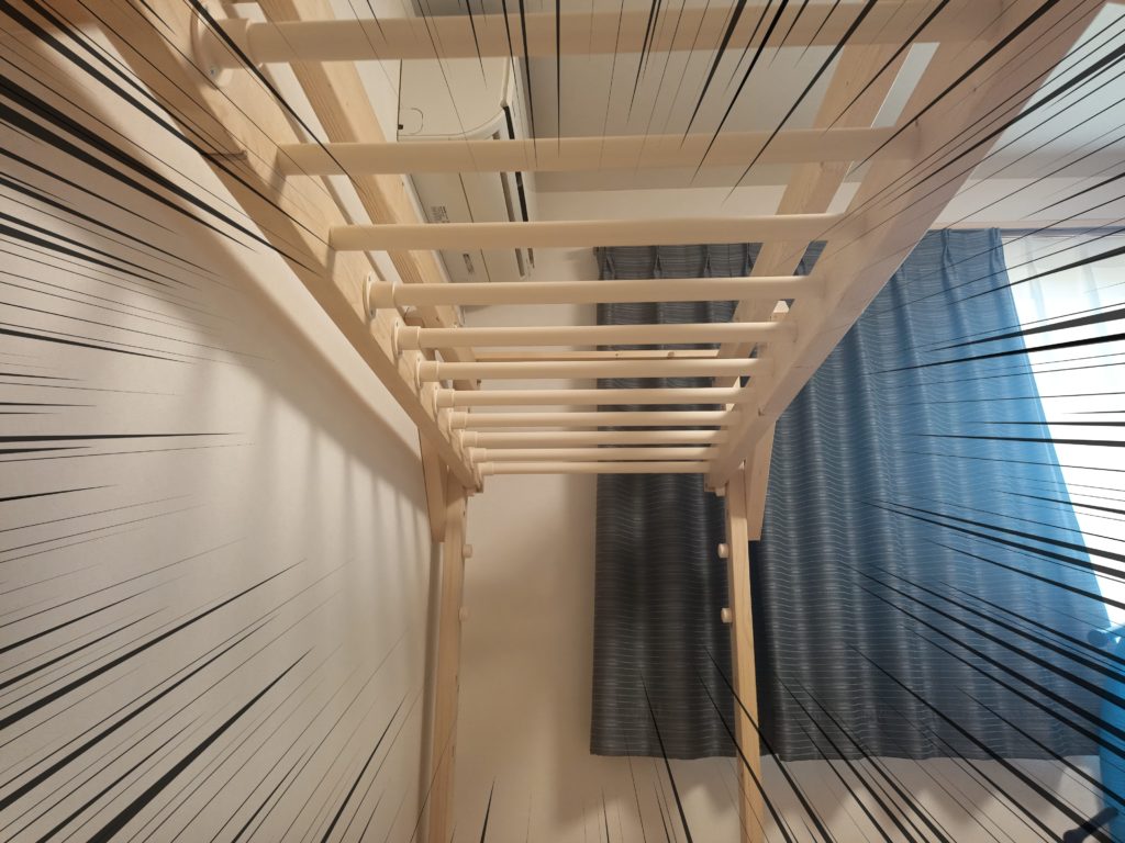 室内
うんてい
鉄棒
のぼり棒
自作
DIY
木工
イレクターパイプ
賃貸
マンション