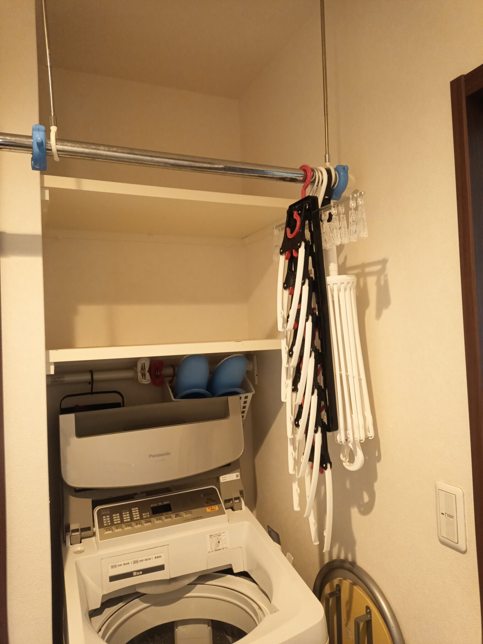 【DIY】日立 衣類乾燥機の設置方法｜DE-N60WV｜既存の棚に設置