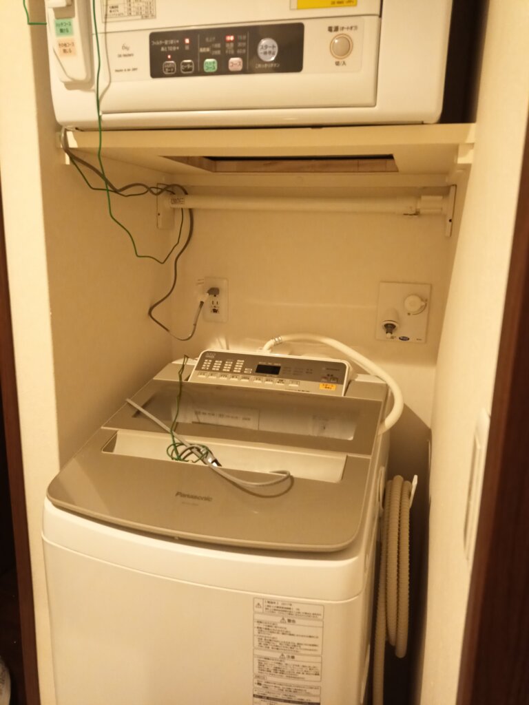 【DIY】日立 衣類乾燥機の設置方法｜DE-N60WV｜既存の棚に設置